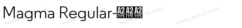 Magma Regular字体转换